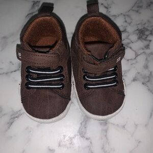 Brown Kids Shoes with Black Laces